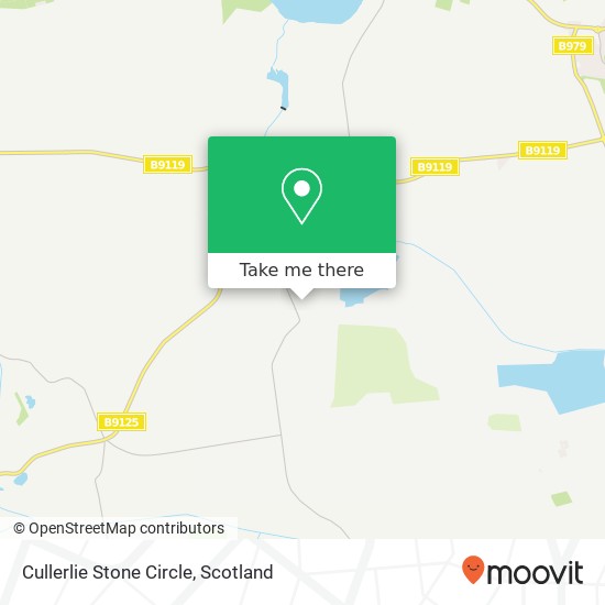 Cullerlie Stone Circle map