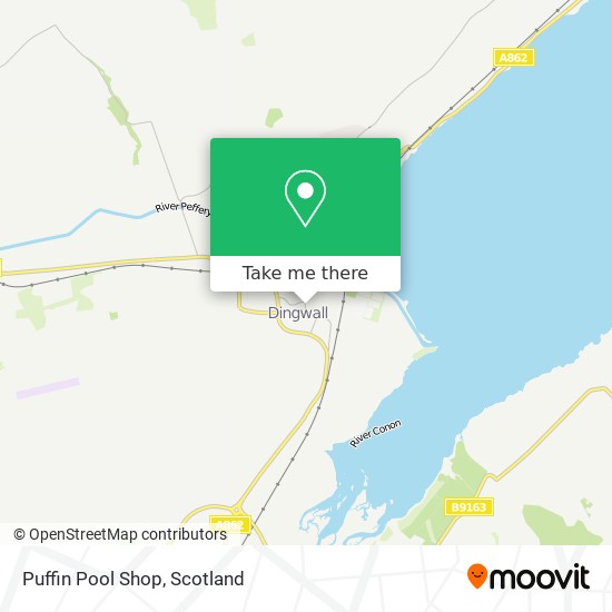 Puffin Pool Shop map