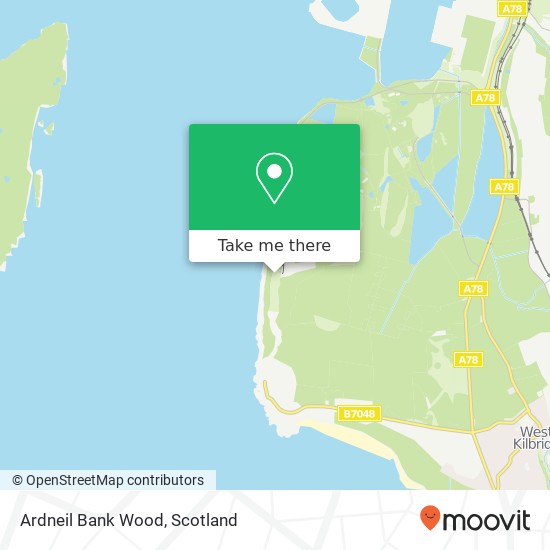 Ardneil Bank Wood map