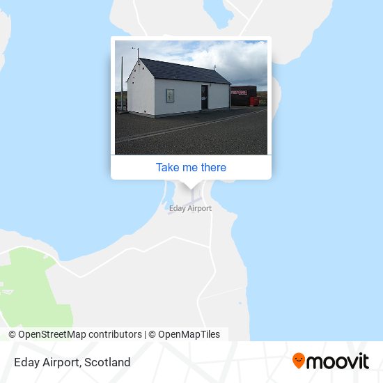 Eday Airport map