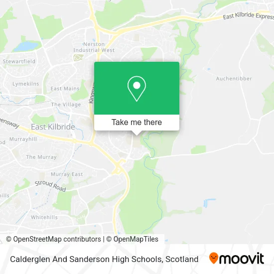 Calderglen And Sanderson High Schools map