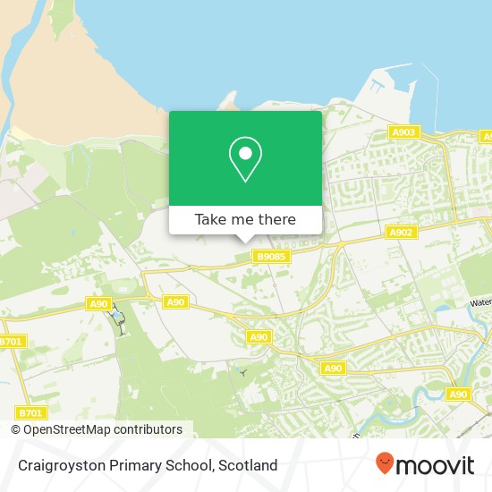 Craigroyston Primary School map