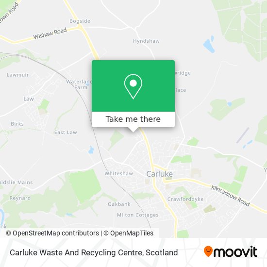 Carluke Waste And Recycling Centre map
