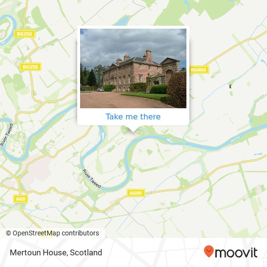 Mertoun House map