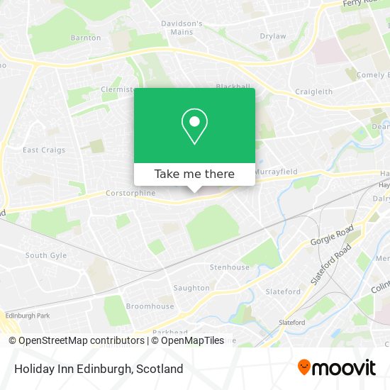 Holiday Inn Edinburgh map