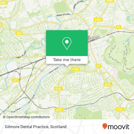 Gilmore Dental Practice map