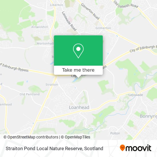 Straiton Pond Local Nature Reserve map