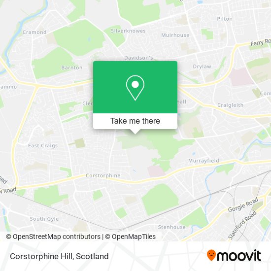 Corstorphine Hill map