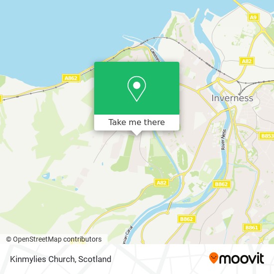 Kinmylies Church map