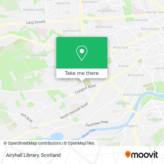 Airyhall Library map