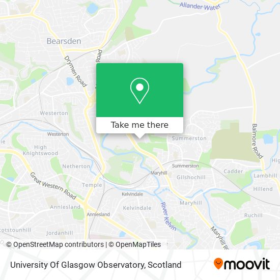 University Of Glasgow Observatory map