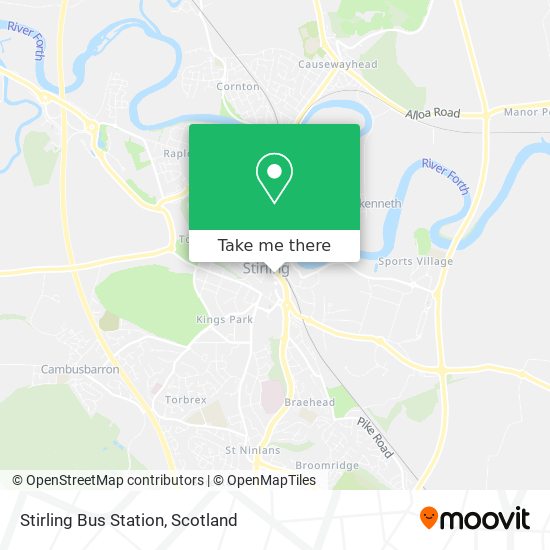 Stirling Bus Station map