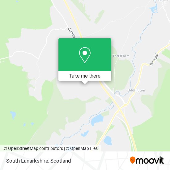 South Lanarkshire map
