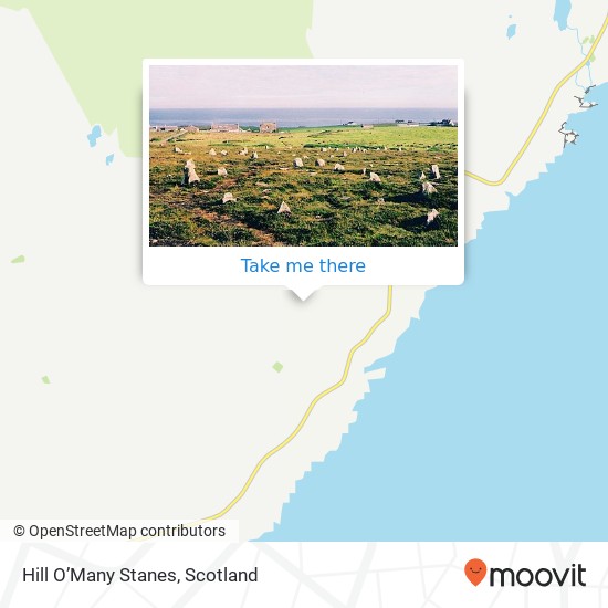 Hill O’Many Stanes map