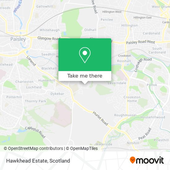Hawkhead Estate map