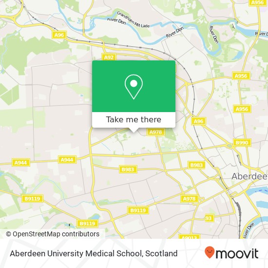 Aberdeen University Medical School map