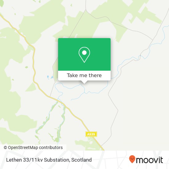 Lethen 33/11kv Substation map