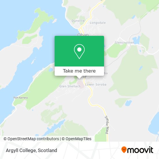 Argyll College map