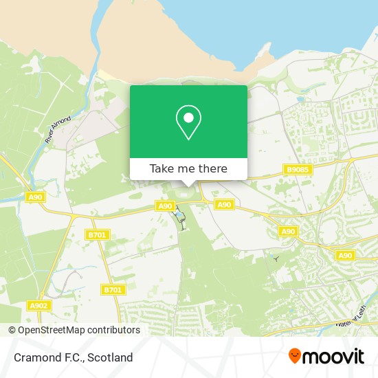 Cramond F.C. map