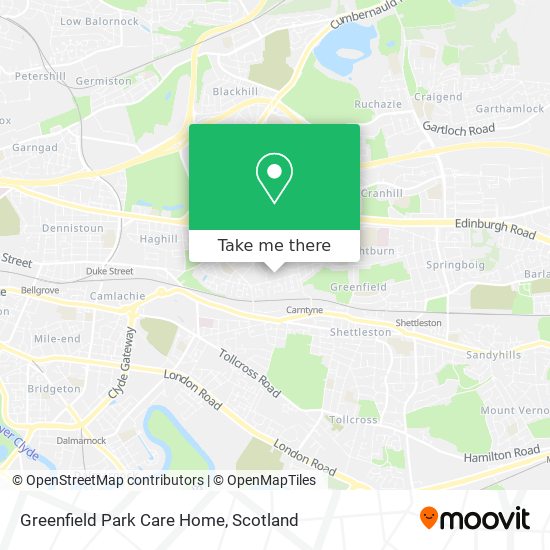 Greenfield Park Care Home map
