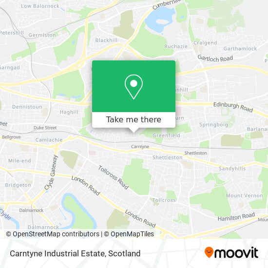 Carntyne Industrial Estate map