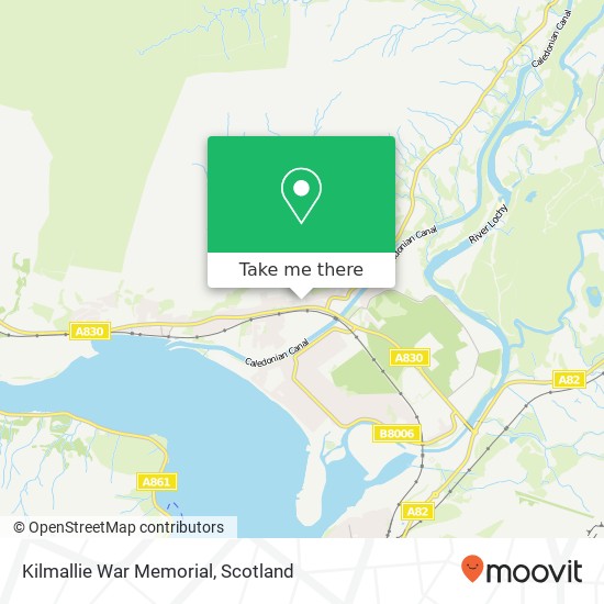 Kilmallie War Memorial map