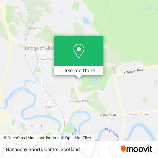 Gannochy Sports Centre map