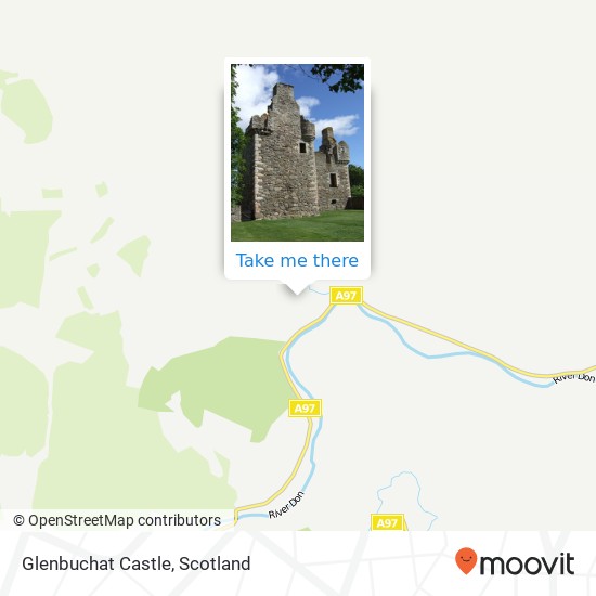 Glenbuchat Castle map