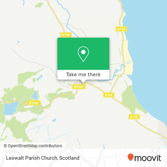 Leswalt Parish Church map