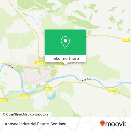 Aboyne Industrial Estate map