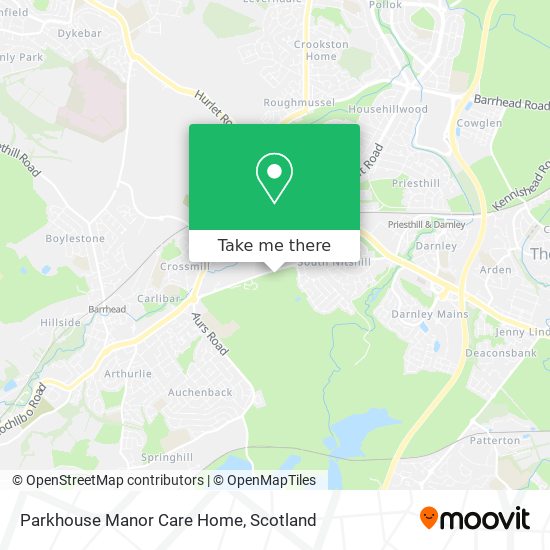 Parkhouse Manor Care Home map