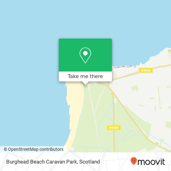 Burghead Beach Caravan Park map