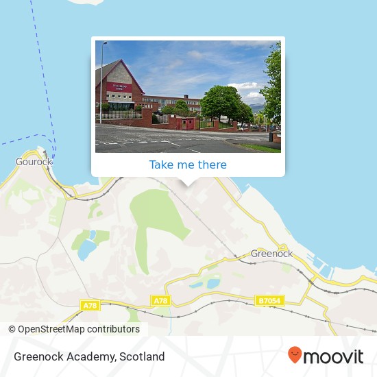 Greenock Academy map