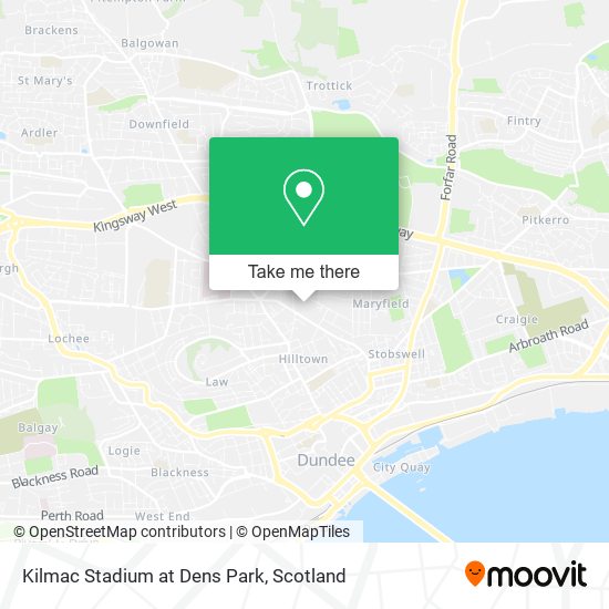 Kilmac Stadium at Dens Park map