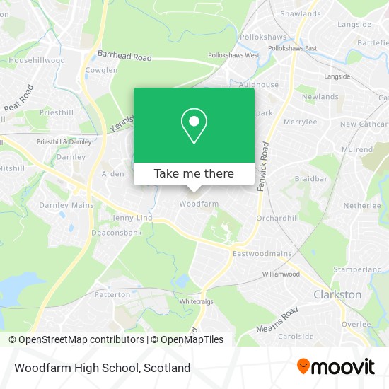 Woodfarm High School map