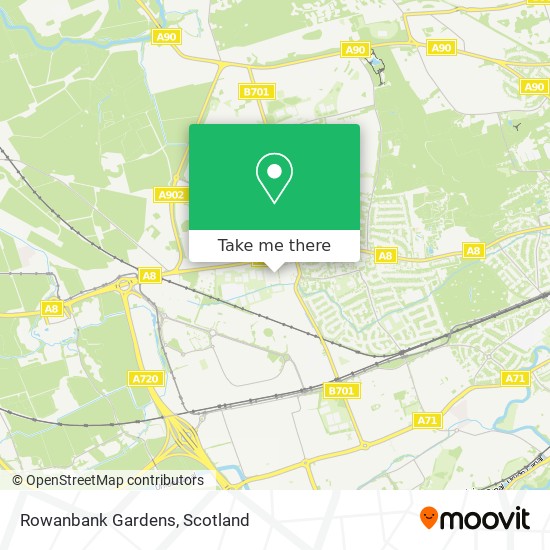 Rowanbank Gardens map