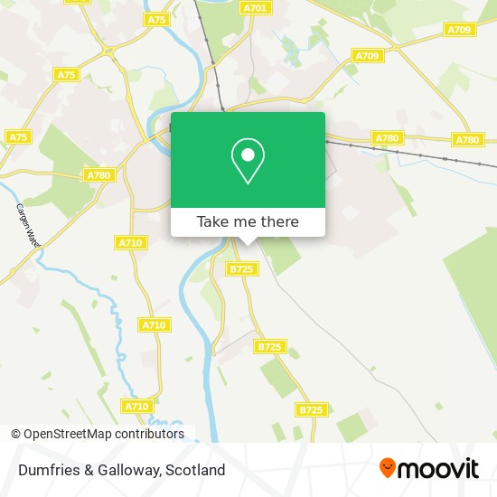 Dumfries & Galloway map