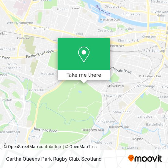 Cartha Queens Park Rugby Club map