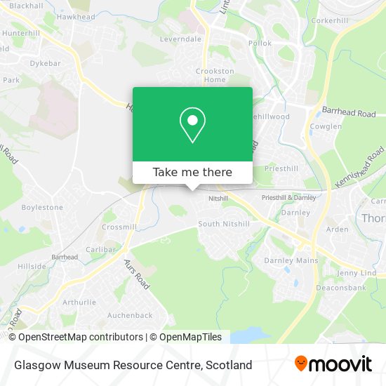 Glasgow Museum Resource Centre map