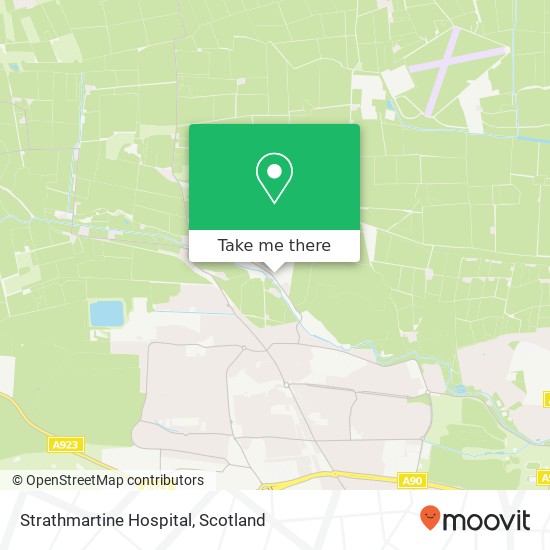 Strathmartine Hospital map