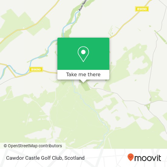 Cawdor Castle Golf Club map