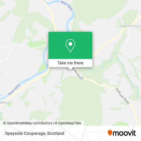 Speyside Cooperage map