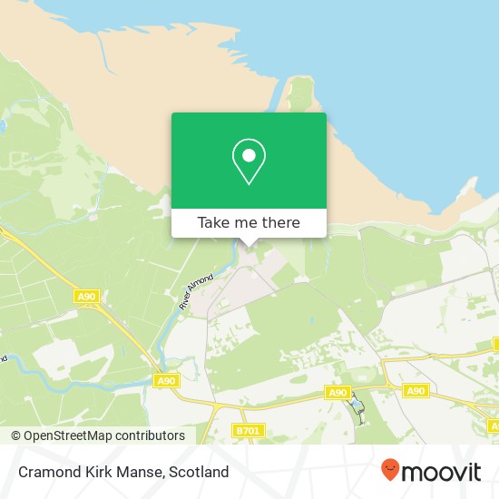 Cramond Kirk Manse map