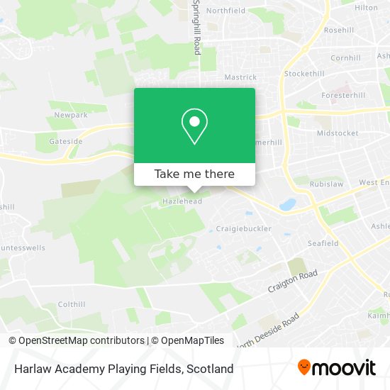 Harlaw Academy Playing Fields map