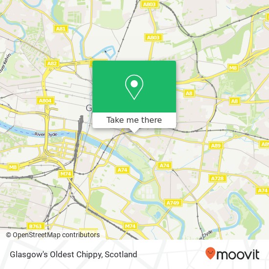 Glasgow's Oldest Chippy map