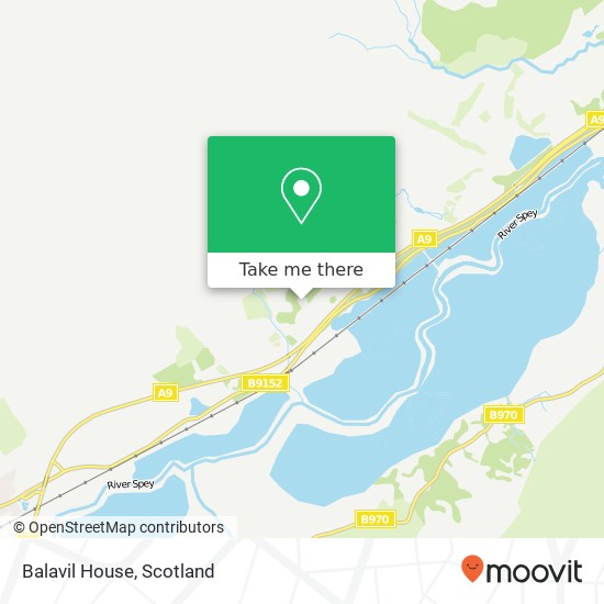 Balavil House map