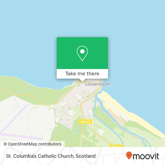 St. Columba's Catholic Church map