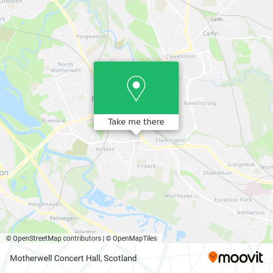 Motherwell Concert Hall map