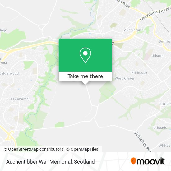 Auchentibber War Memorial map