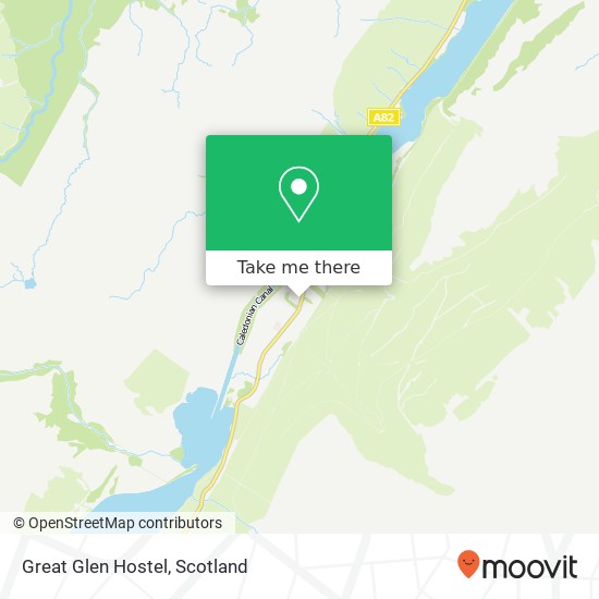 Great Glen Hostel map